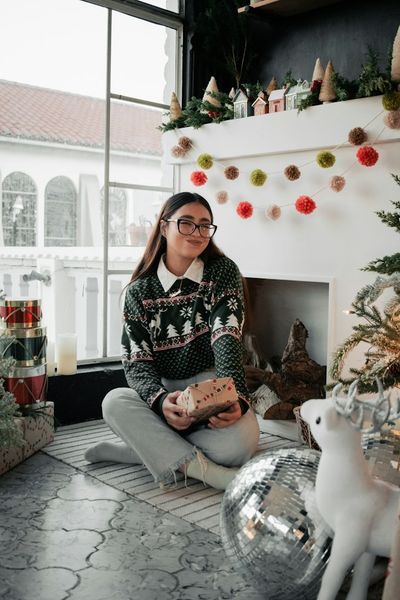 Winter Christmas Woman Sweater