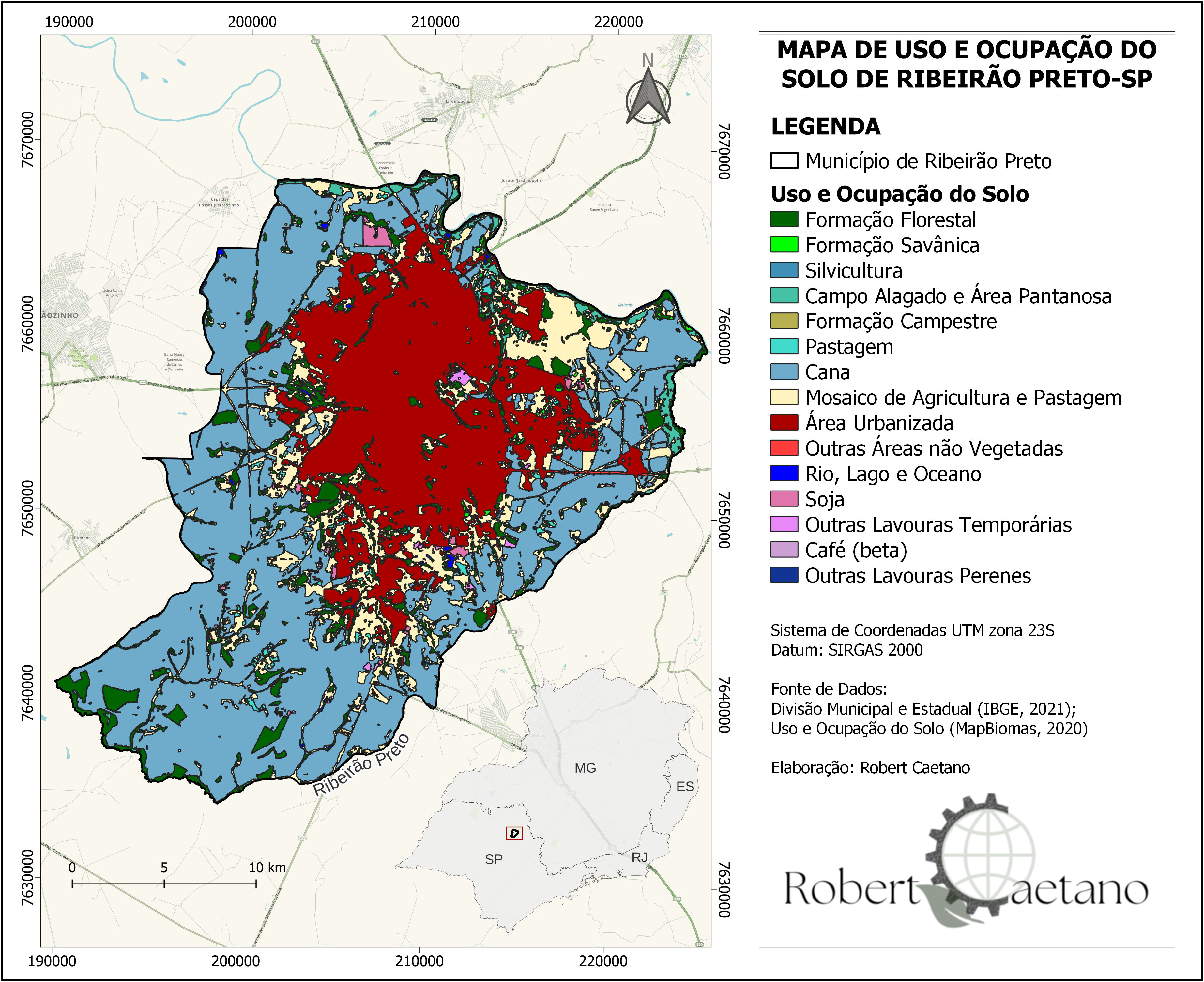 Mapa De Uso E Ocupação Do Solo Spatialnode 8627