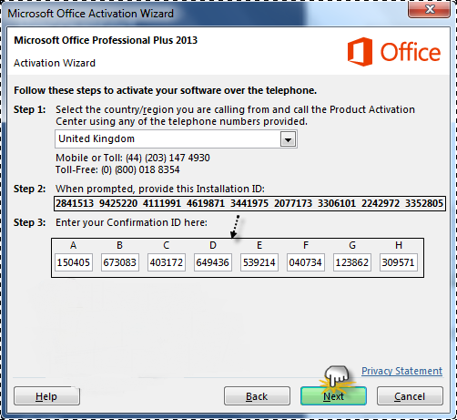 microsoft office professional plus 2013 confirmation id generator