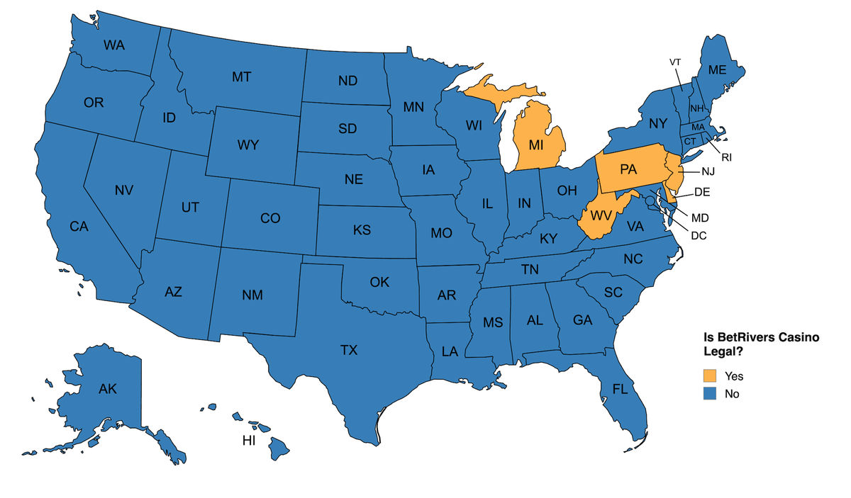 BetRivers Casino Legal States