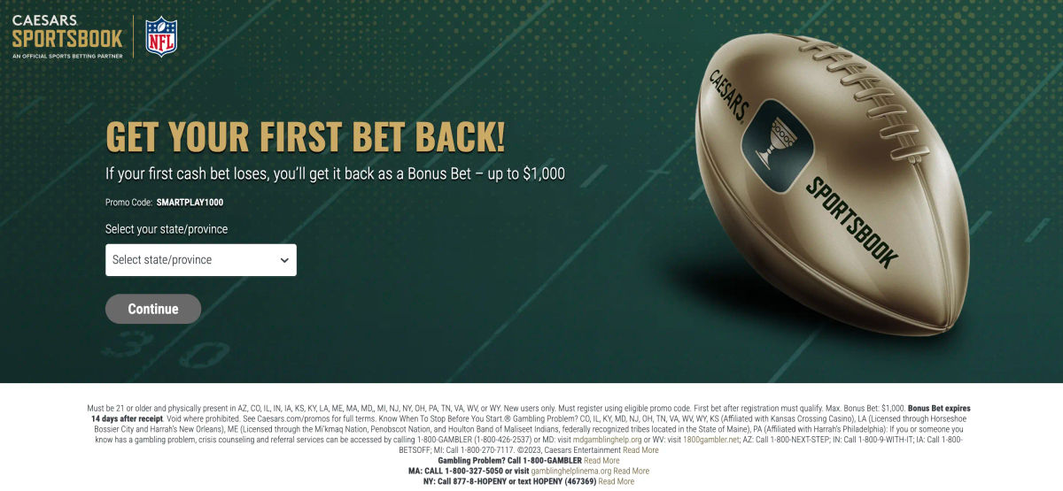 Caesars sportsbook sign up bonus