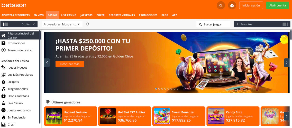 Casino Online Betsson Chile