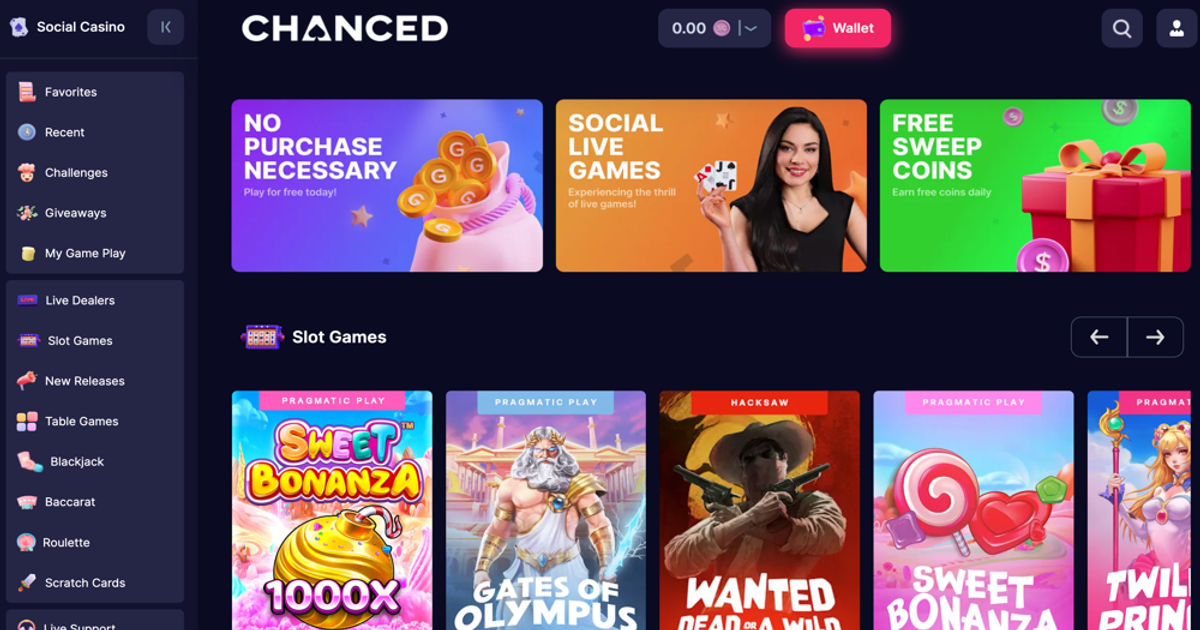 Chanced Casino Mobile App