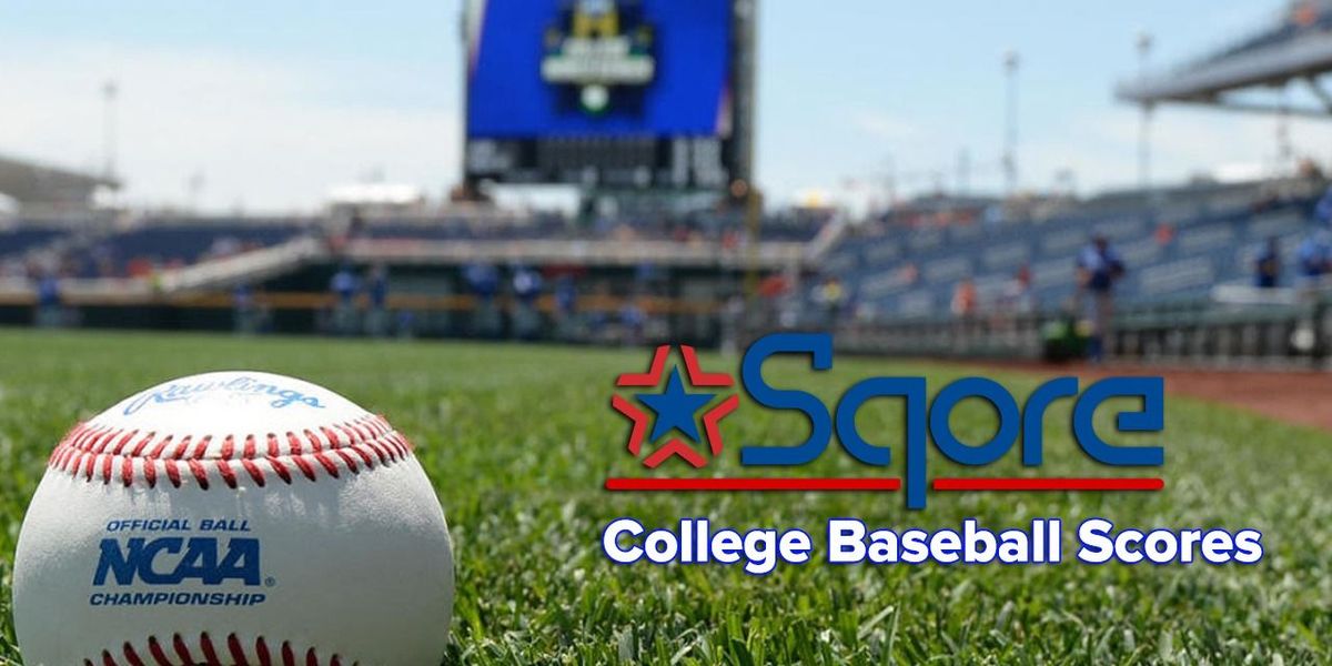 NCAA college baseball scores