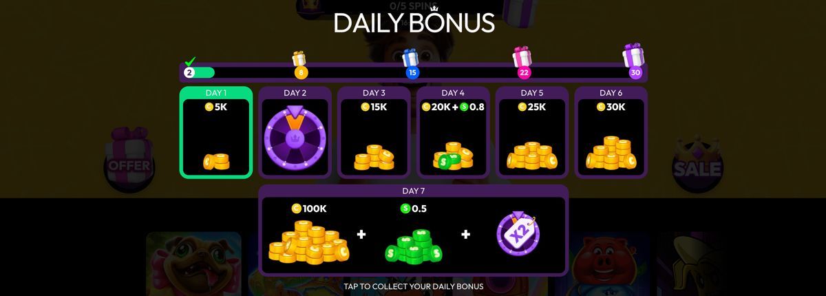 Crown Coins Daily Bonus