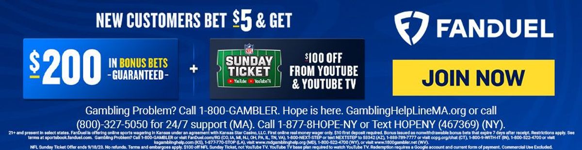 Fanduel Bet 5 Get 200 in bonus bets