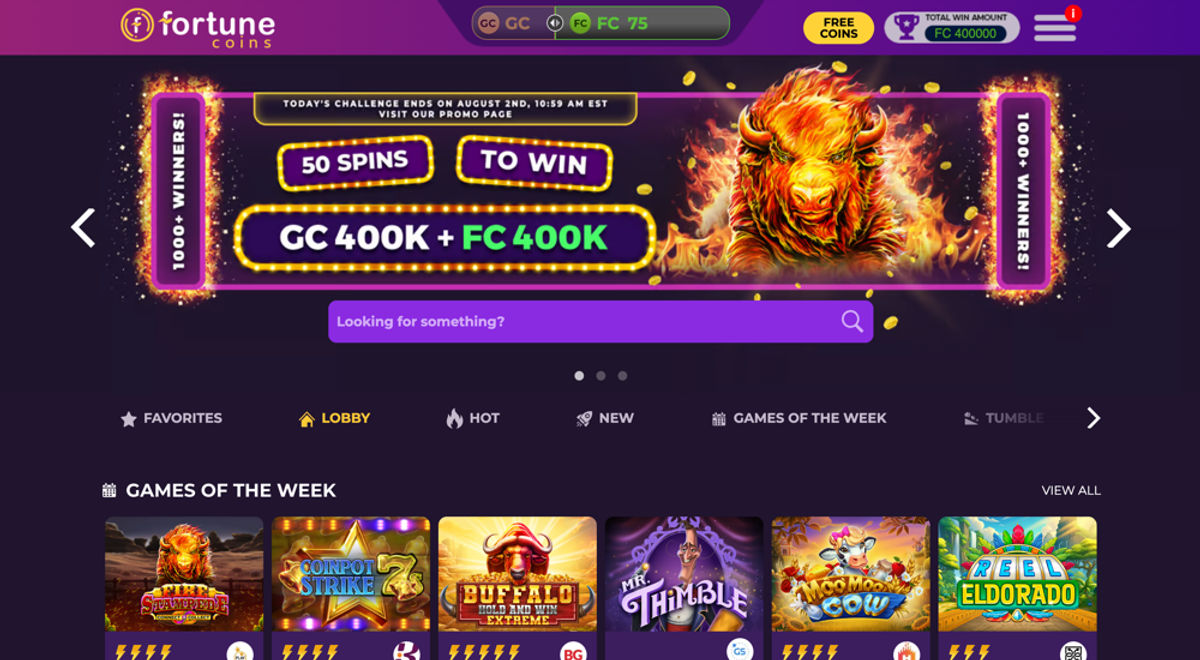 Fortune Coins Mobile App