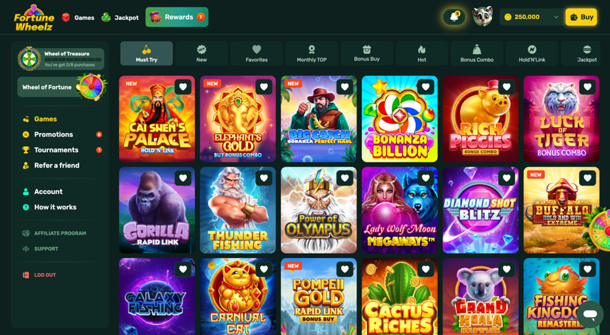 Fortune Wheelz Mobile App