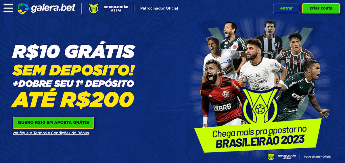 Codigo promocional Galera Bet: Até R$200 em 2023