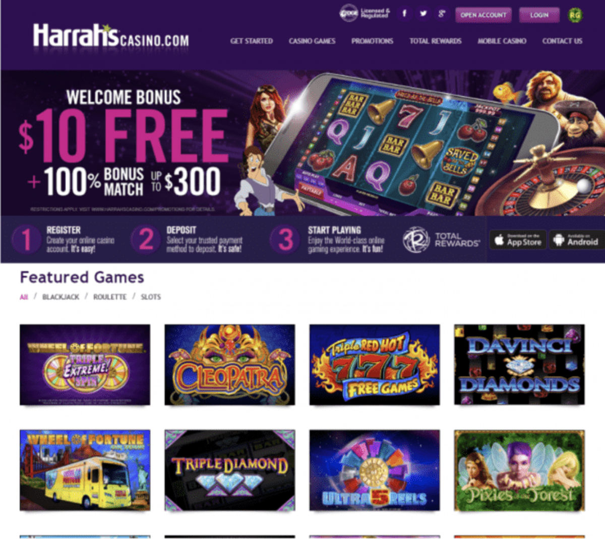 Harrahs casino online application nyc