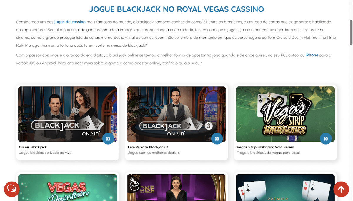 Jogos de mesa - royal vegas