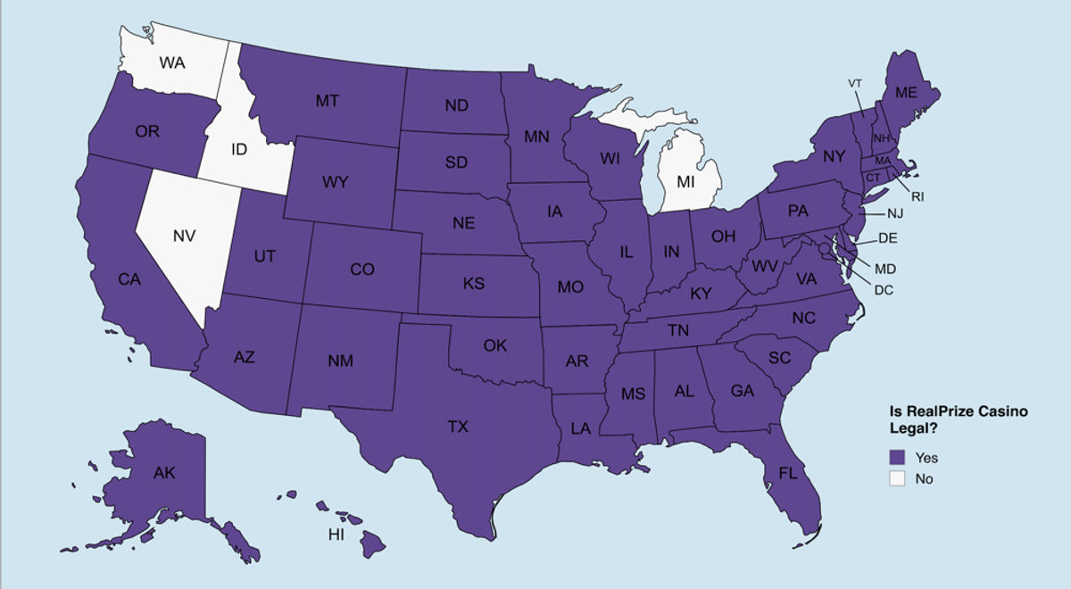 RealPrize Legal States