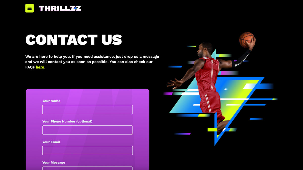 Thrillzz Customer Support
