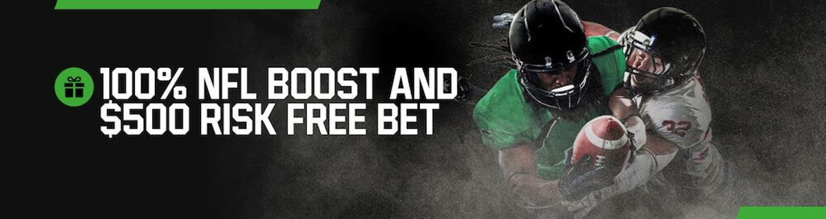 Unibet 100% profit boost NFL + $500 Risk-free Bet