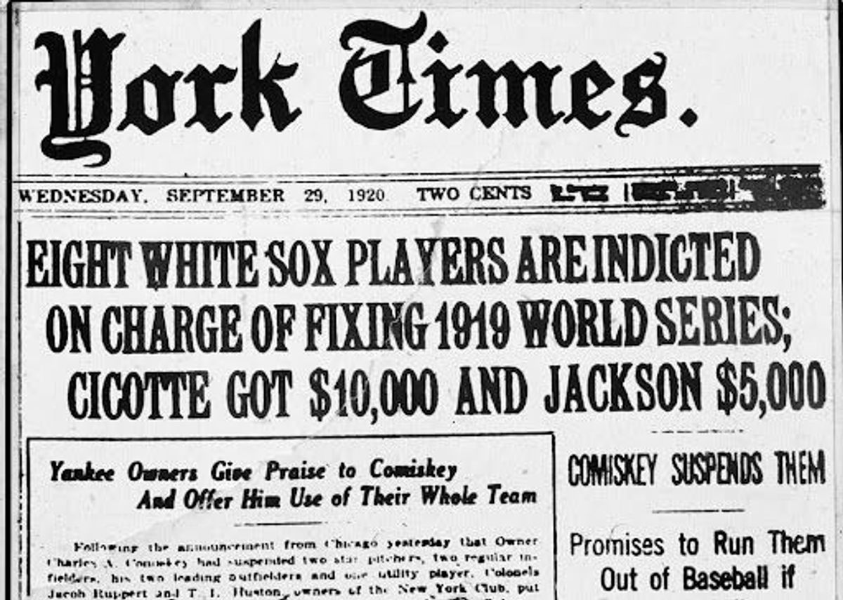 black sox scandal