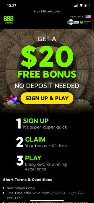 888 mobile casino - no deposit bonus