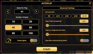 Renoir Riches Autoplay Settings