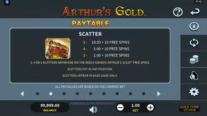 Arthurs Gold Slot Scatter Symbol