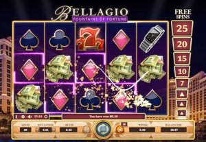 Bellagio Fountains of Fortune Slot Win