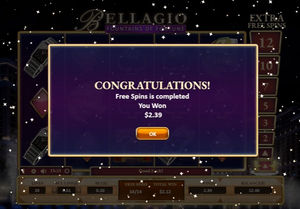 Bellagio Fountains of Fortune Slot Free Spins Win