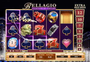 Bellagio Fountains of Fortune Slot Win