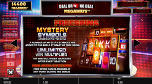 Deal or No Deal Slot Freespins