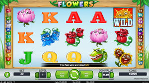 Flowers Slot Playing Grid