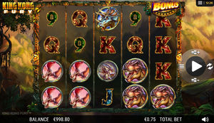 King Kong Fury Slot Playing Grid