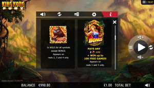 King Kong Fury Slot Bonus And Wild Symbols