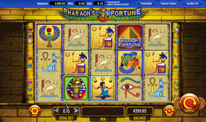 Pharaoh's Fortune Slot Playing Grid