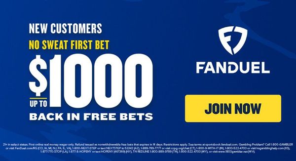 Fanduel promo code: sweat free first bet up to $1000