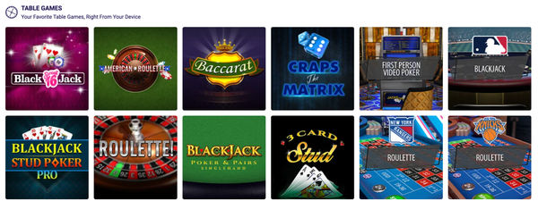 Party Casino Table Games