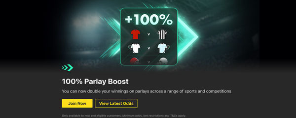 bet365 100% Parlay Boost Promo