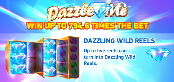 Dazzle Me Slot Logo Dazzling Wild Reels