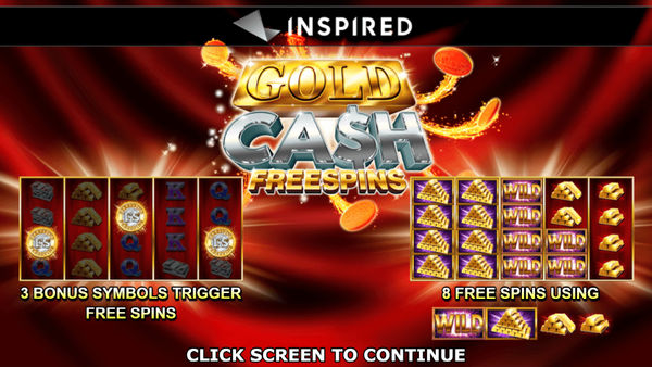 Gold Cash Free Spins Slot Logo