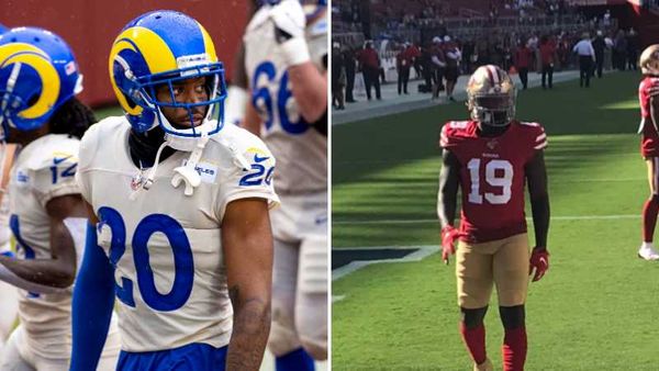 49ers' Deebo Samuel, Mike McGlinchey poke fun at Jalen Ramsey's missed  tackle