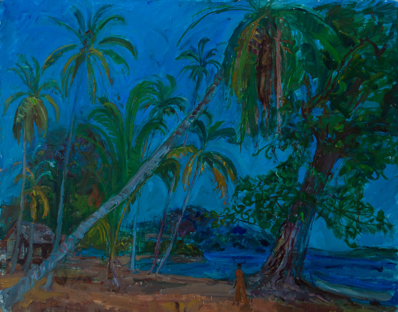Nosy Kowba, Huile sur toile, by Christian Caillard, 1964
