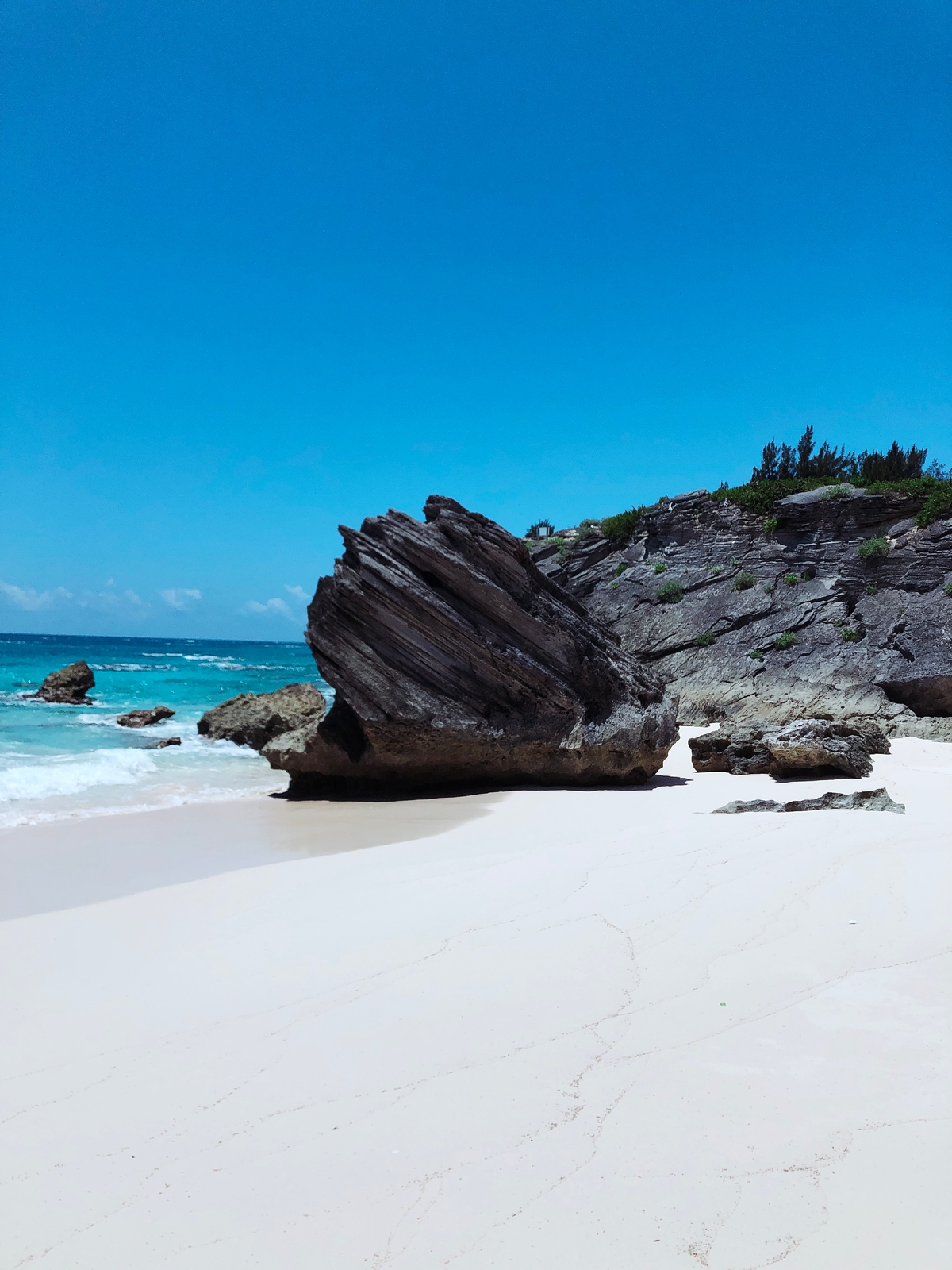 A rock on the beach