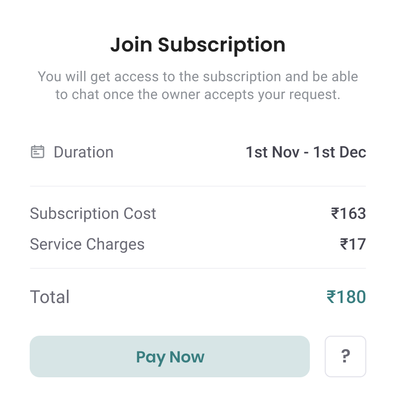 How to make your payment to join a subscription