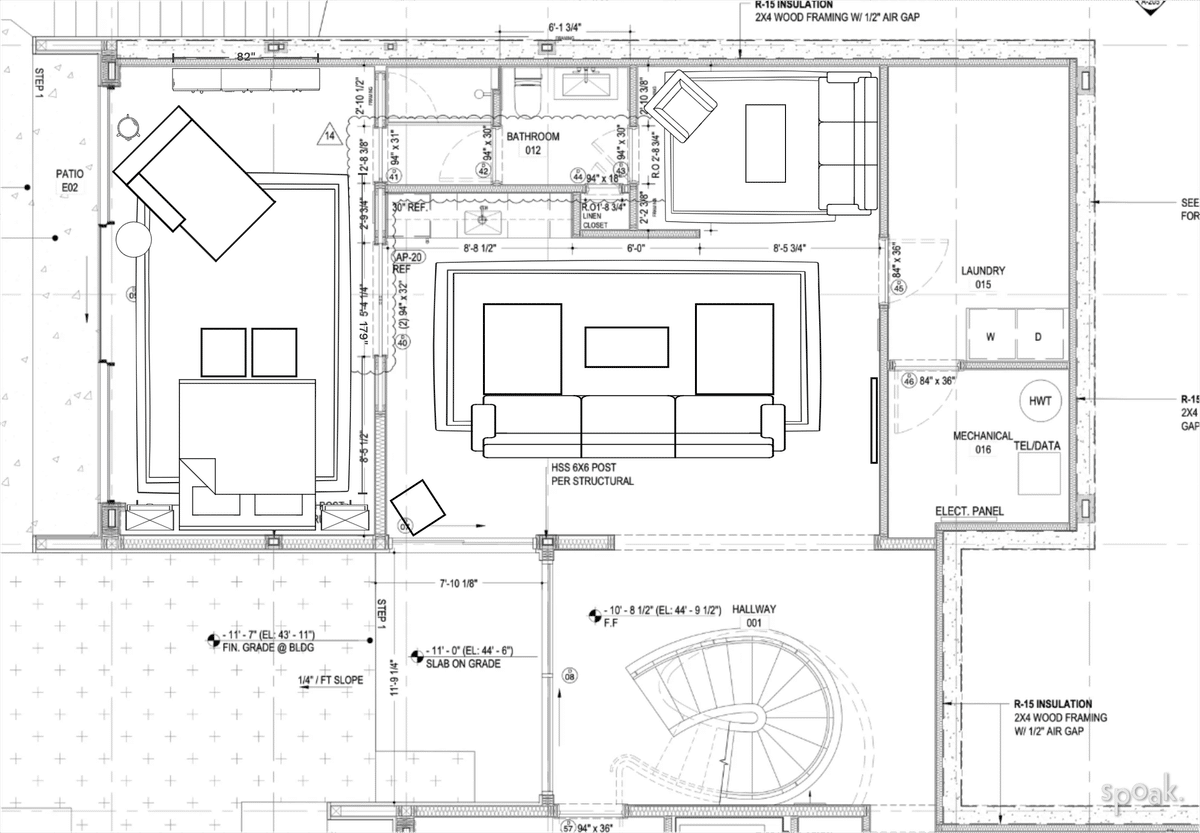 Basement Floor Plan designed by Amy Scott