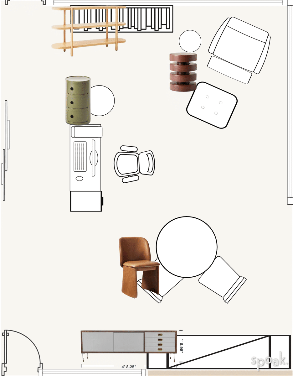 Study Floor Plan designed by Sheri Johnson