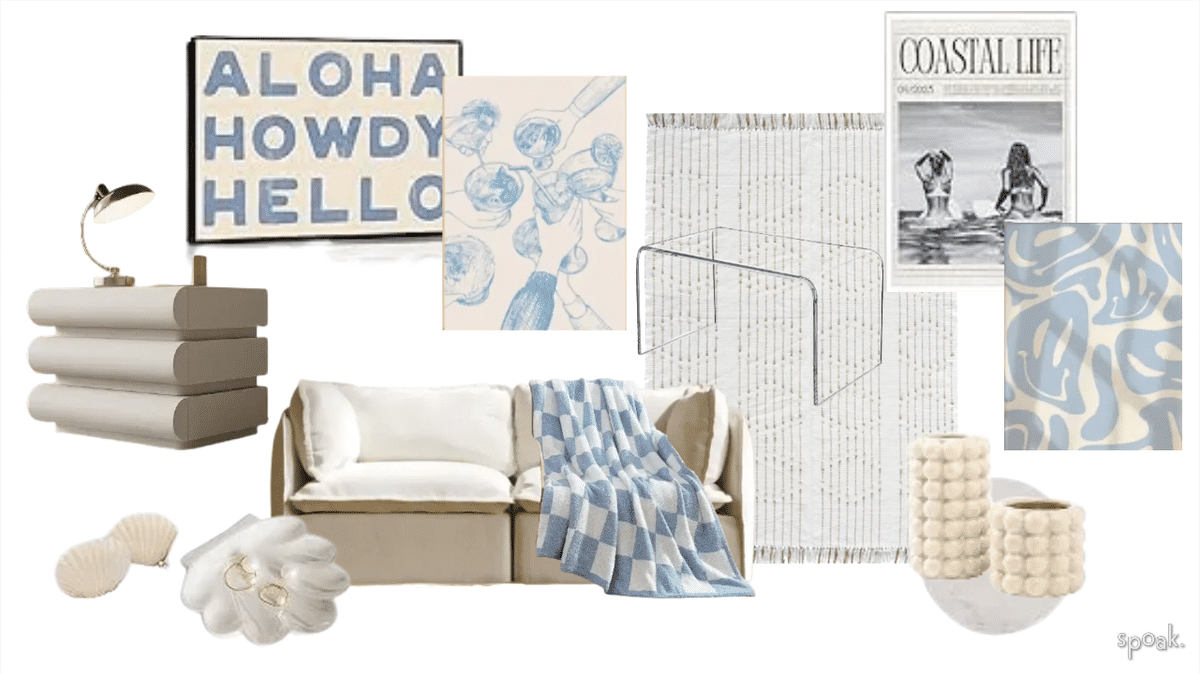 Living Room Mood Board designed by Sophie Wilkinson