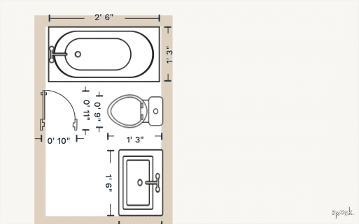 Bathroom Floor Plan designed by Danielle Allen