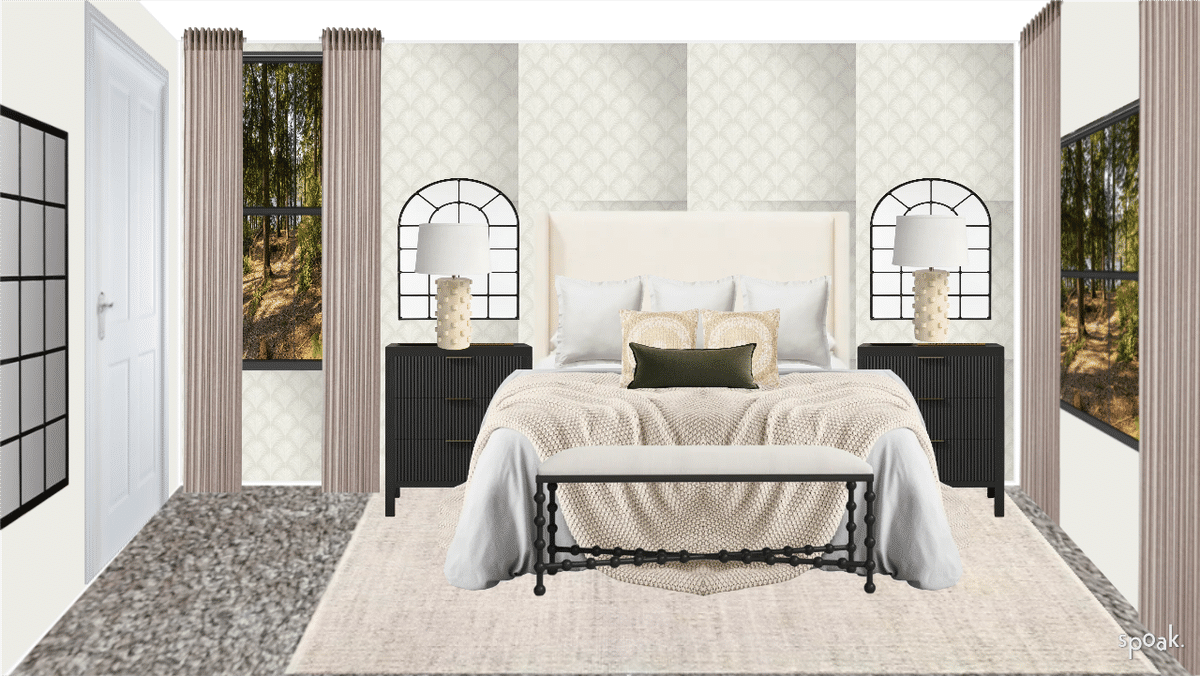 Bedroom designed by Amy Brune