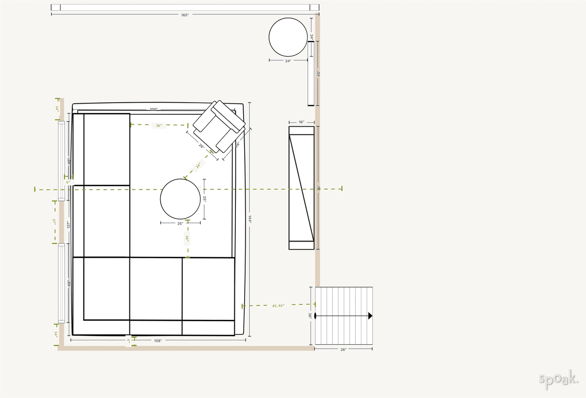 Family Room Plan designed by sarah cerda