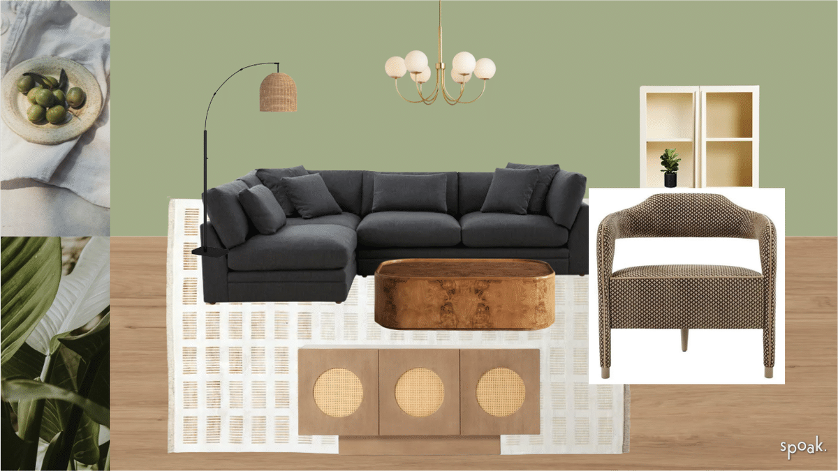 Living Room Mood Board designed by Autumn Janesky