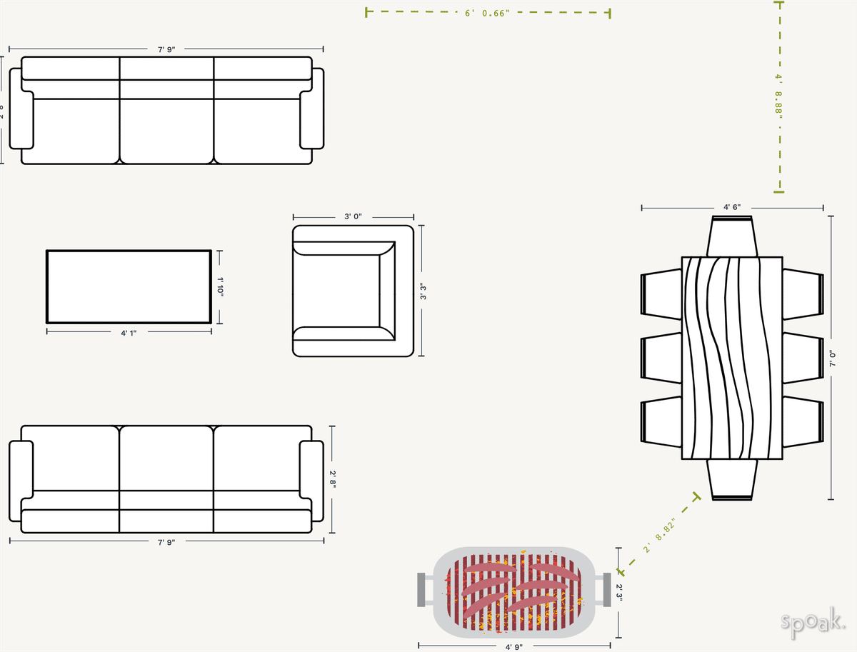 Outdoor Plan designed by Libby Brustuen