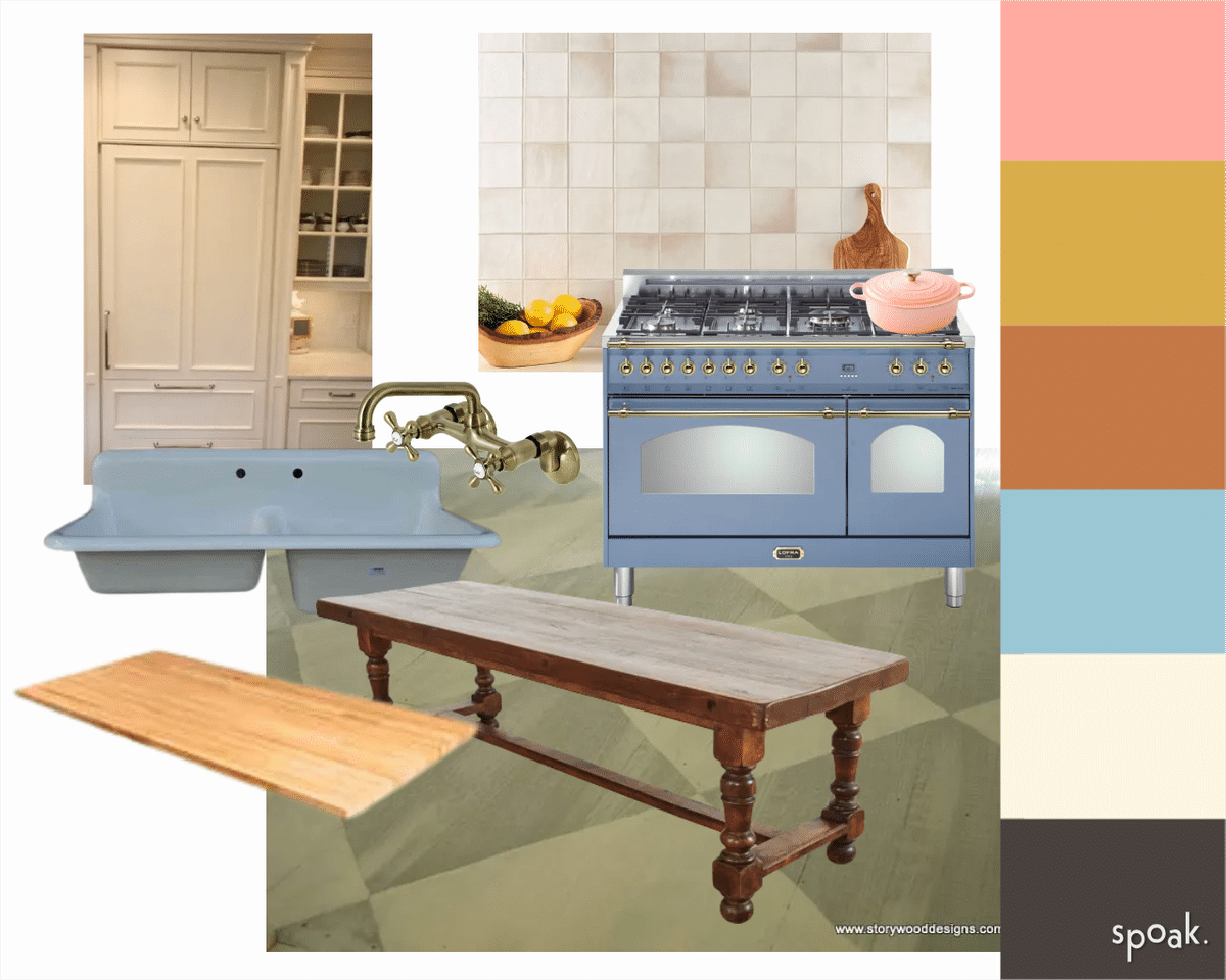 Kitchen Mood Board designed by Kelsey Hymel