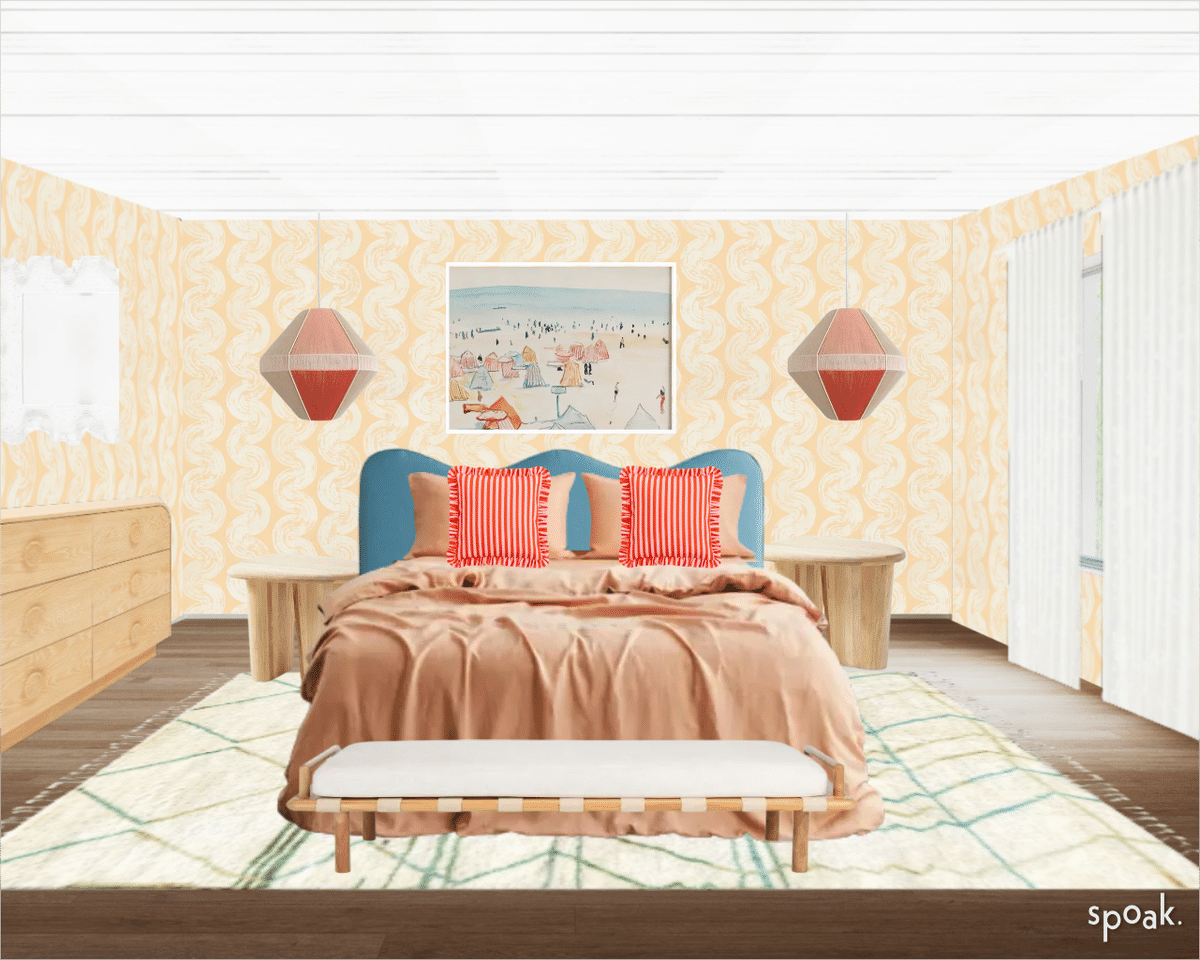 Bedroom designed by Beth Gensinger