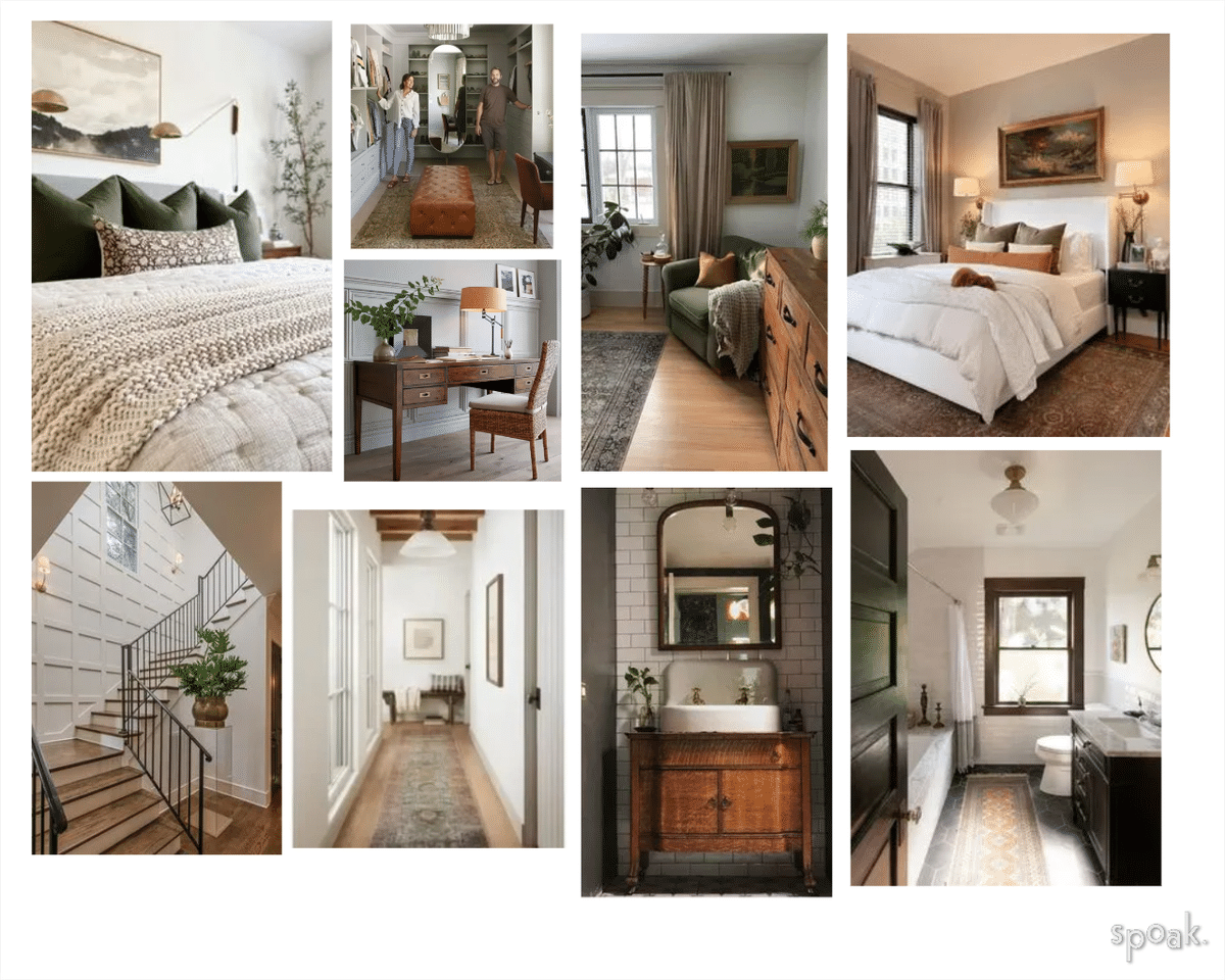 Upstairs Mood Board designed by Jennifer Richardson